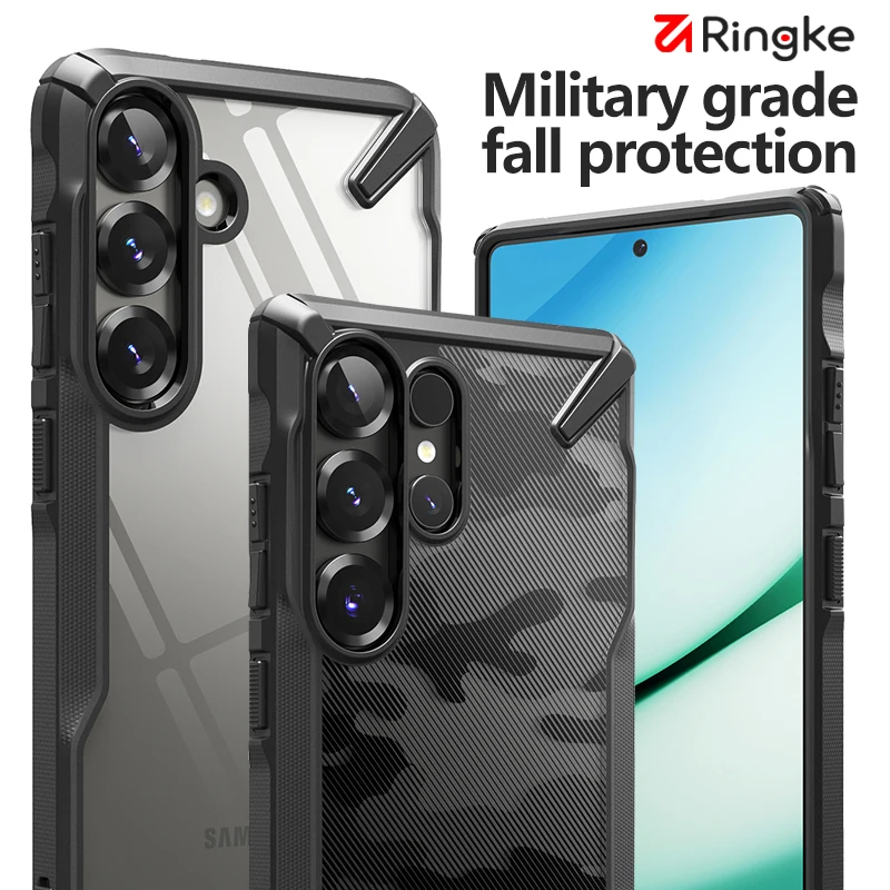 

Ringke Fusion-X Compatible with Samsung Galaxy S25ultra [Military-Grade Protection] Anti-Scratch Advanced Rugged Heavy case