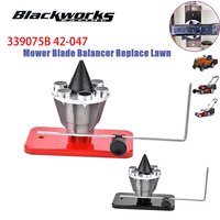 42-047 339075B Lawn Mower Blade Balancer Replace Lawn Mower For Lawnmower Magnetic Wall Mount Blade Balancer Black Red XLB-1132