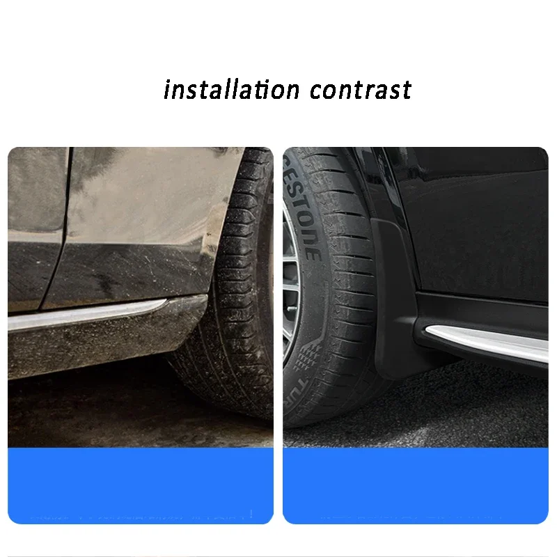 Car Wheel Mud Fender Mudguard Protector for Geely Yuanjing X6 Livan 2016 2017 2018 2019 2020 2021 2022 Pro Accessories Kit