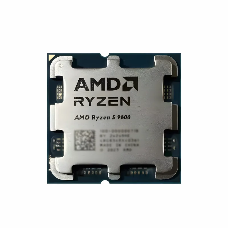 معالج AMD Ryzen 5 9600 CPU Max يزيد ما يصل إلى 5.2 جيجا هرتز 6 النواة 12 موضوع مقبس AM5 معالج ألعاب سطح المكتب بدون عبوة