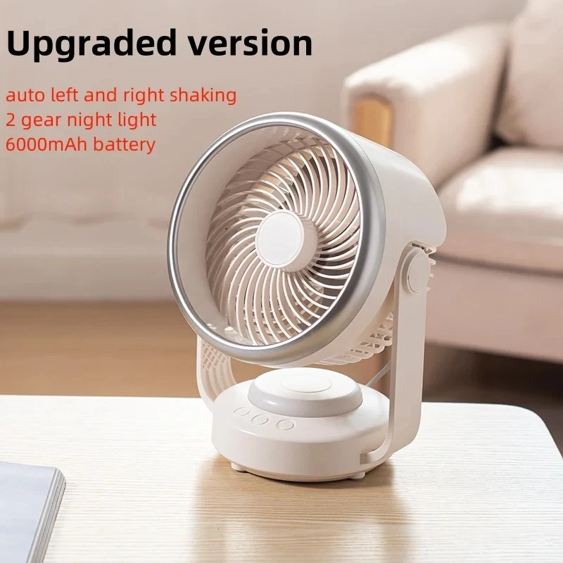 

Multifunctional USB Charging Electric Fan Circulator Wireless Portable Home Quiet Ventilator Desktop Wall Ceiling Fan Air Cooler