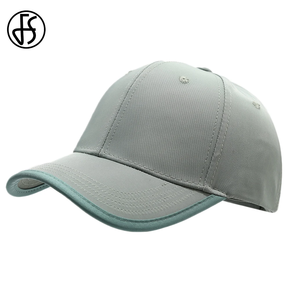 

FS зеленая розовая бейсболка для мужчин и женщин, уличная минималистичная шляпа для пар, хлопковые шапки для папы, летние дышащие кепки для гольфа, Casquettes