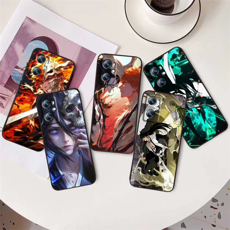 

Anime B-Bleach Cool Art For OPPO Find X6 X5 X3 A54S A5 A94 A16 A53S A57 A74 A72 A98 A78 A96 A9 5G Black TPU Phone Case