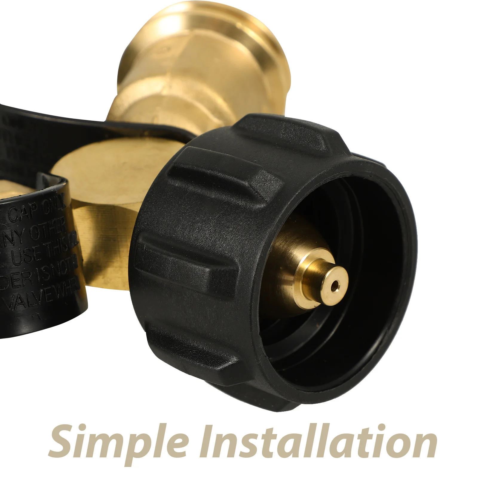 

Gas Connector Combination Propane Heater Splitter Tee for Camping Stoves Adapter Regulator Burner Brass