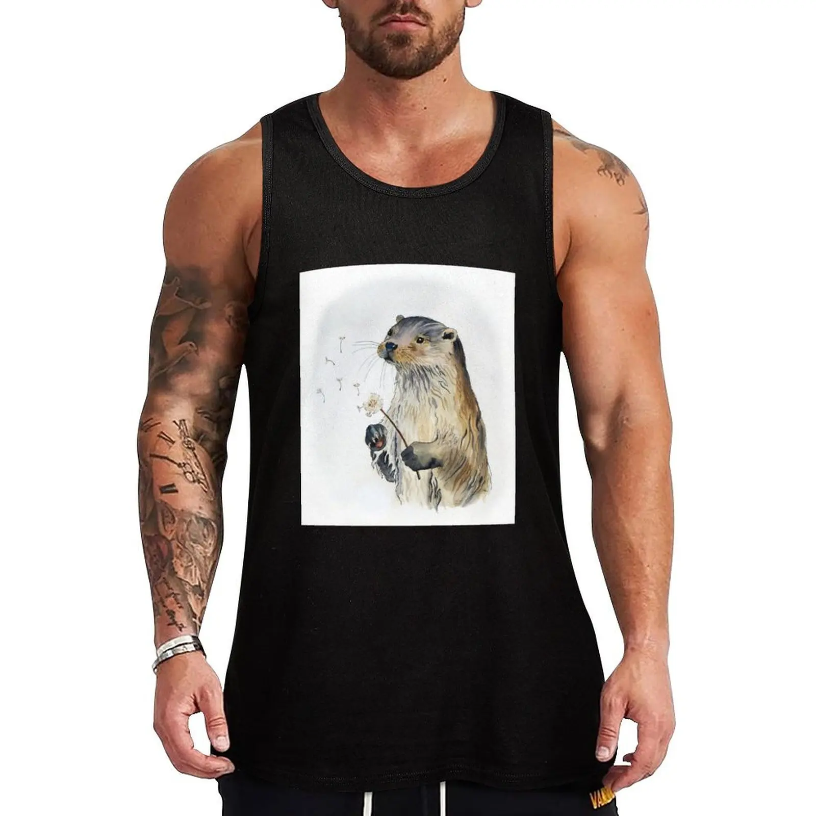 Wishing Otter Tank Top t-shirts man anime