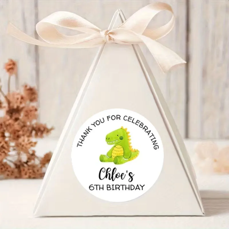 90pcs Custom Personalized Name & Birthday Stickers (For Baptism, Party Invitations)