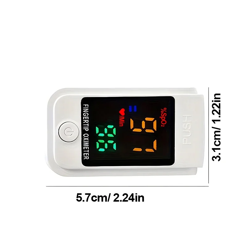 Medical Digital Fingertip Pulse Oximeter Blood Oxygen Saturation Meter Finger SPO2 PR Monitor Oximetro Heart Rate Home Sport