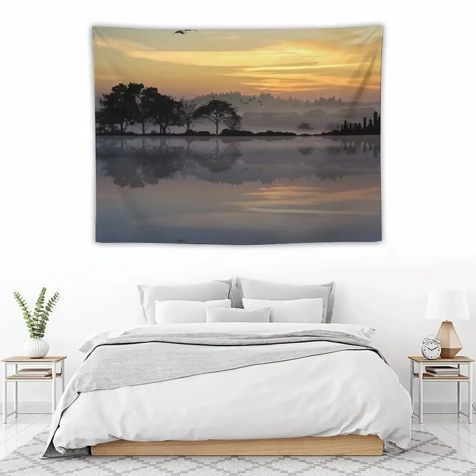 

Nature Guitar Sunset Tapestry Things To The Room Bed Room Decoration Room Decor Cute Bedroom Decoration Tapestry