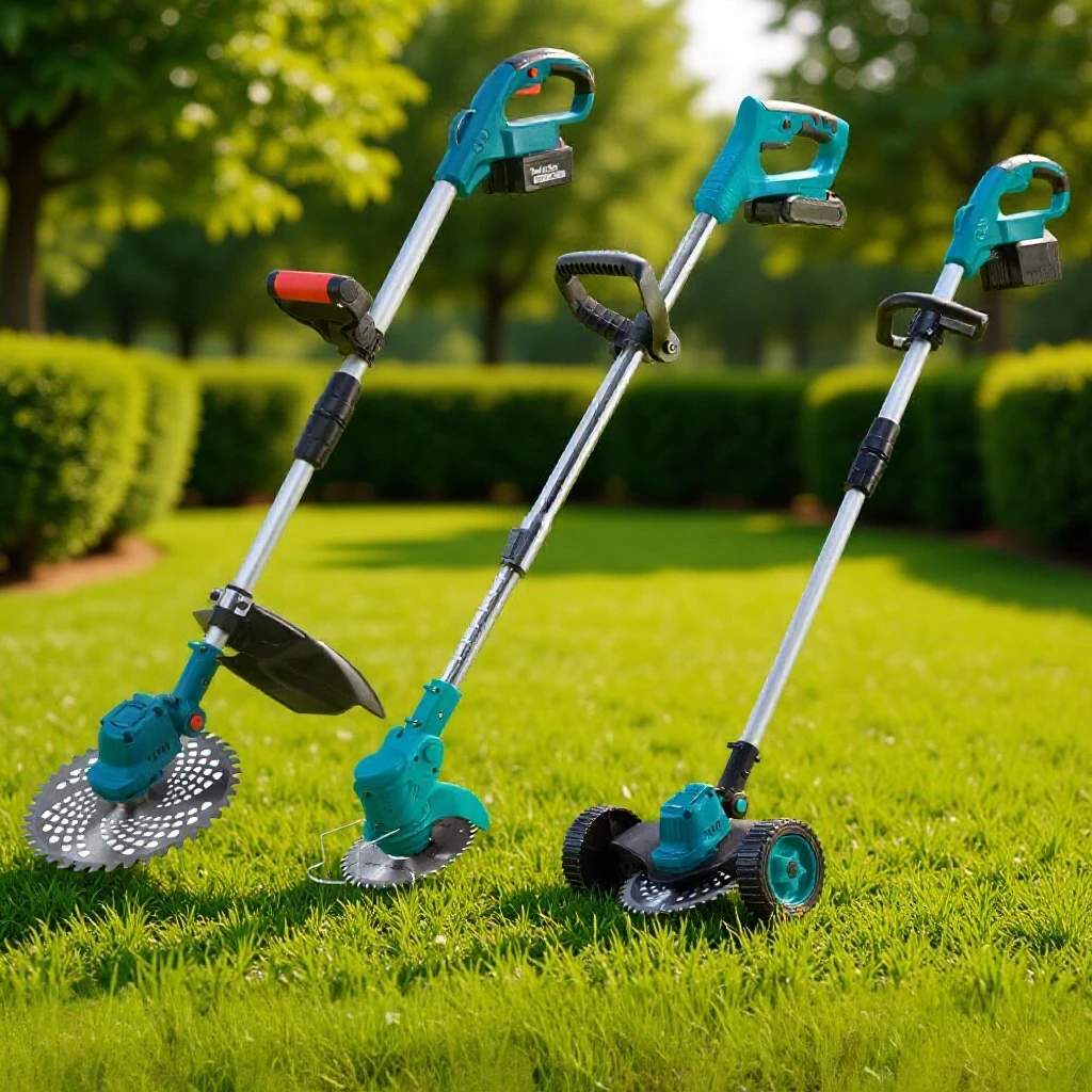 21v 10 Inch Electric Lawn Mower Lithium Battery High Power Brushless Lawn Mower For Cutting Bushes Desbrozadora Batería 예초기