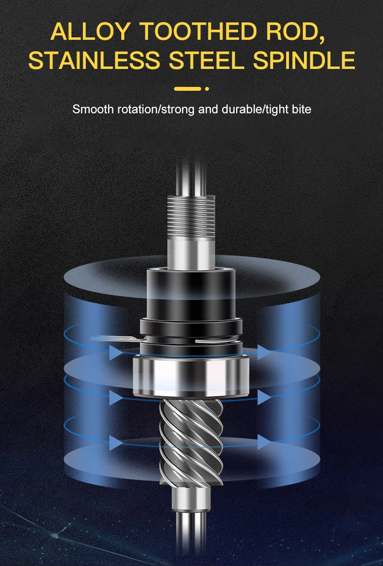 BILLINGS HK Spinnrolle, 1000-7000er Serie Spinnangelrollen, 12 kg maximale Bremskraft, 5,2:1 Übersetzungsverhältnis, klappbarer Kurbel für einfachen Transport – Detail 4