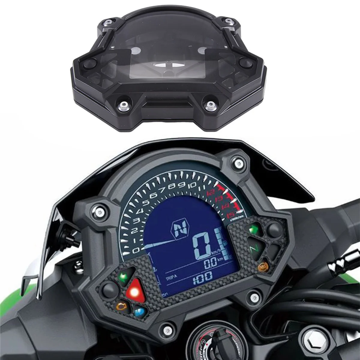 Motorcycle Meter Housing Cover Speedometer Tachometer Case Odometer for Z900 Z650 2017-2019