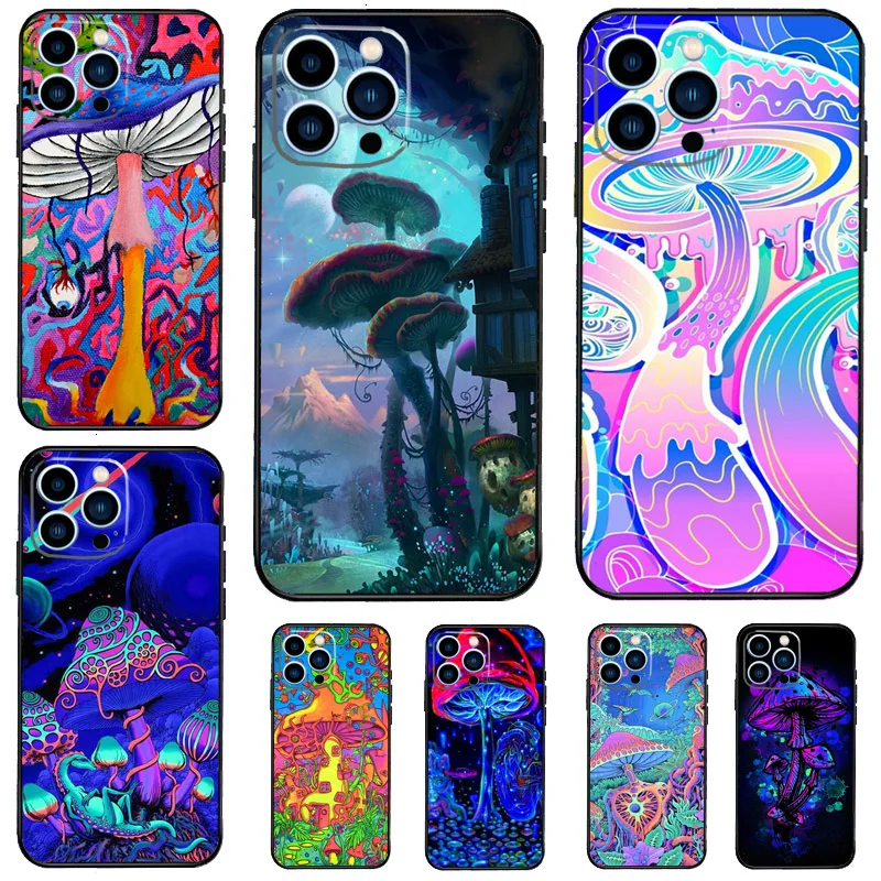 Trippy Mushroom Psychedelic Art Case For Samsung Galaxy M55 M15 M12 M13 M14 M54 M23 M16 M11 M21 M31 M20 M34 M52 M32 M36 M56