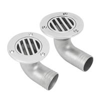 Boat Deck Drain 90 Degree Elbow 316 Stainless Steel Split Floor Deck Drain for Fishing Boat Yacht