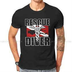 Dive Scuba Diving TShirt for Men Rescue Diver Soft Casual Tee T Shirt Novelty New Design Loose