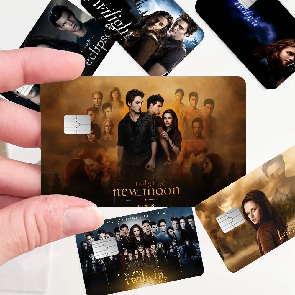 Movie Twilight Anime Front Cover Film Sticker Skin For Credit Debit Card Small Large Chip