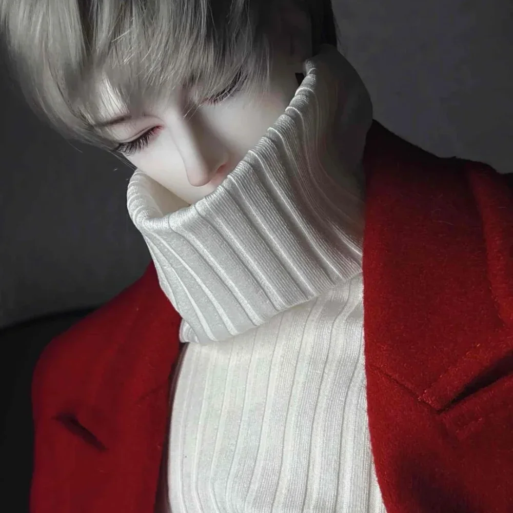 1/3 Vestiti per bambole per 75/77 cm Maschio Bjd Doll Play House Collo alto Manica lunga Camicia lavorata a maglia Vestire Accessori per bambole, Senza bambola