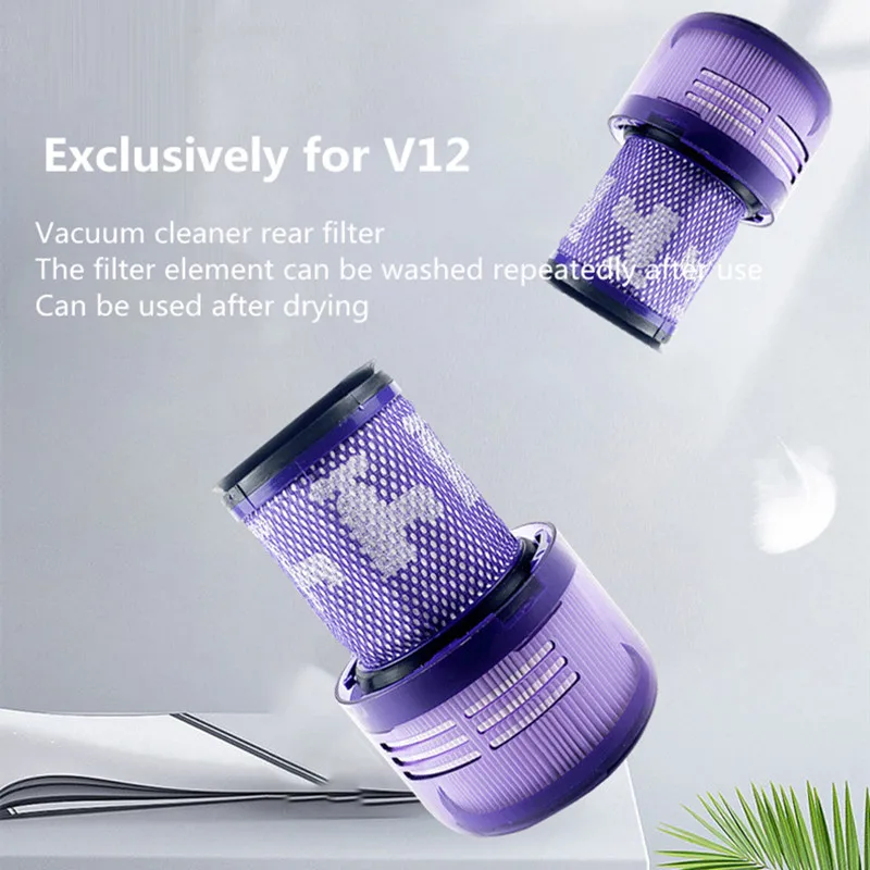 洗えるHEPAフィルター,交換用スペアパーツ,dyson v12用,コードレス,掃除機アクセサリーキット,余分な絶対を検出