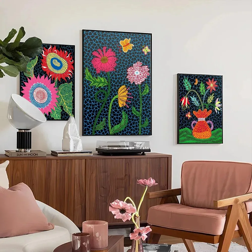 Yayoi Kusama поп-арт коллекция плакатов классические фильмы офисные принты винтажный декор для дома и офиса холст настенное и...