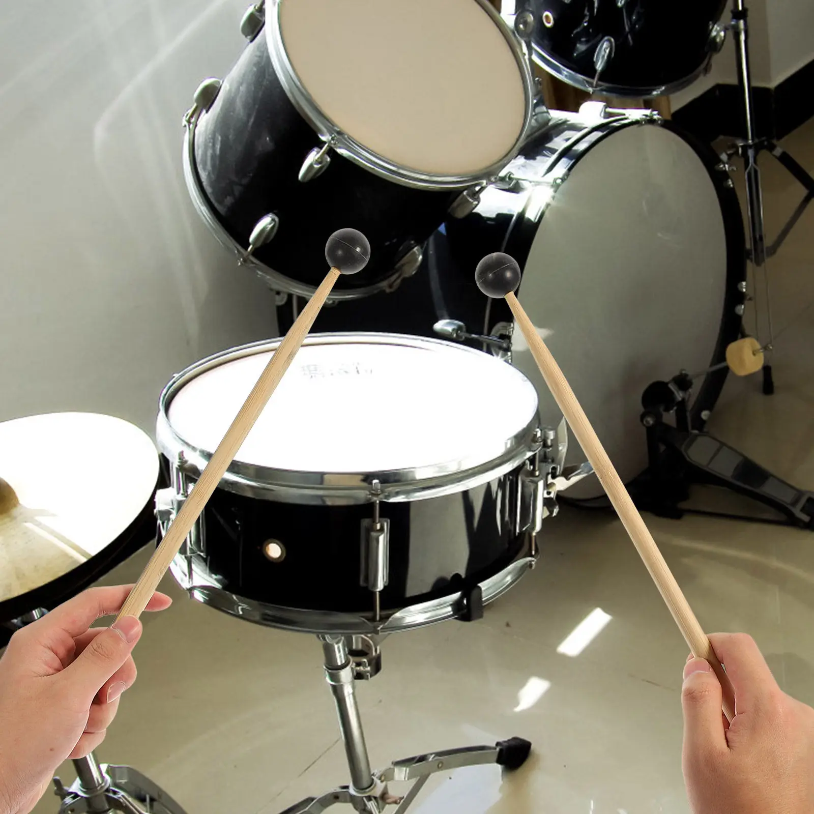 2Pcs High-Grade Tongue Drum Sticks Sturdy Polished Drum Mallets for Practice Performance Stage Use Long-Lasting Percussion