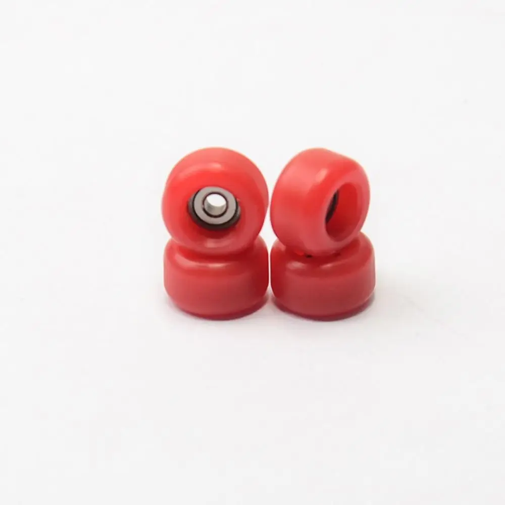 4Pcs Durable Professional Bearing Wheel PU Metal Urethane Fingerboard Wheels CNC Mini Finger Skate Board Accessory