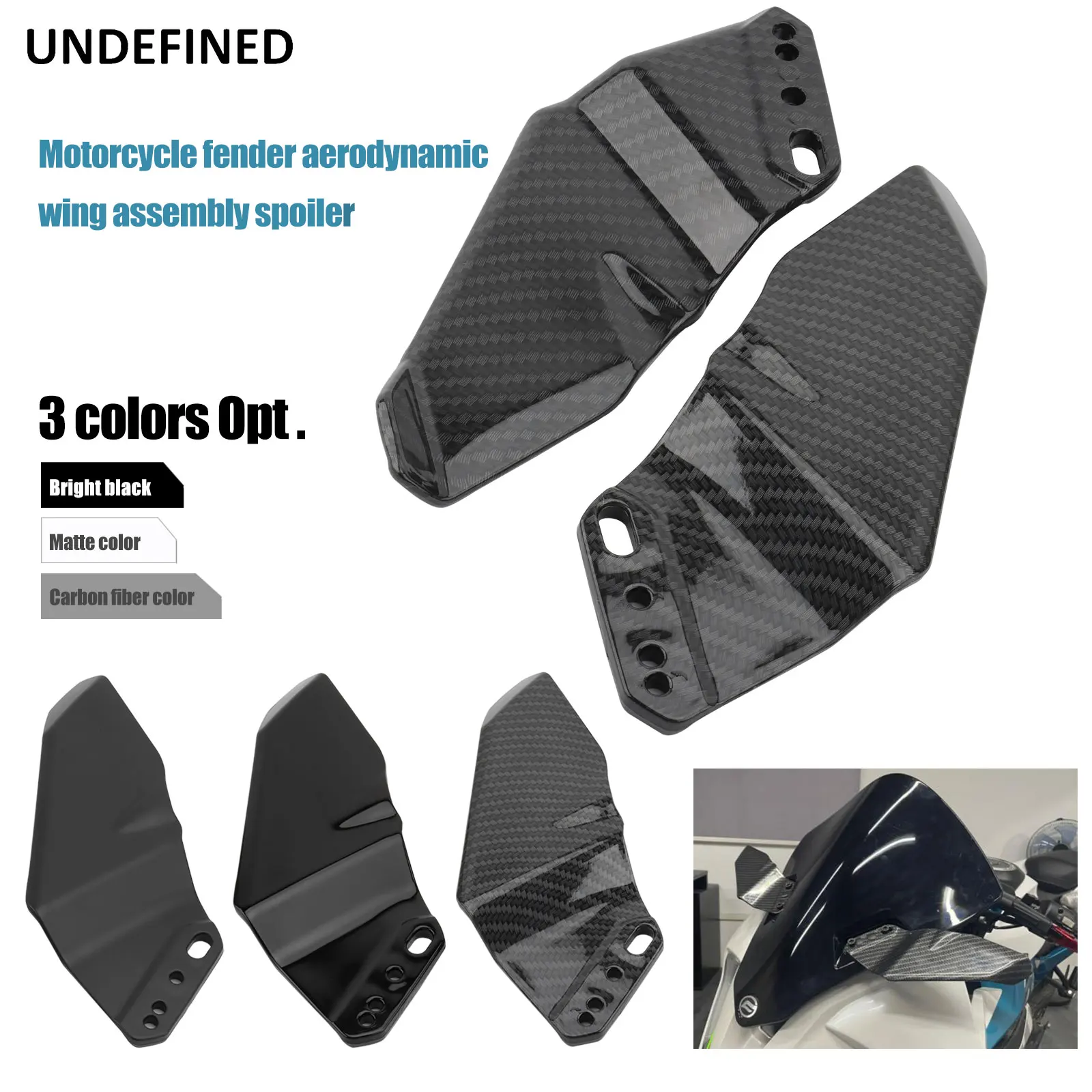 

Motorcycle Winglet Aerodynamic Wing Fairing Spoiler For BMW S1000RR Honda CBR600RR Suzuki GSX-R600 Yamaha YZF-R1 Kawasaki H2R