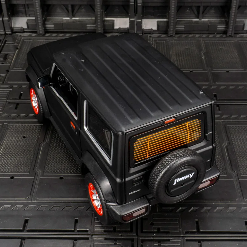 CCA 1:18 simulation Suzuki Jimny alloy off-road vehicle model, doors and engine hood, trunk can be opened with sound and light