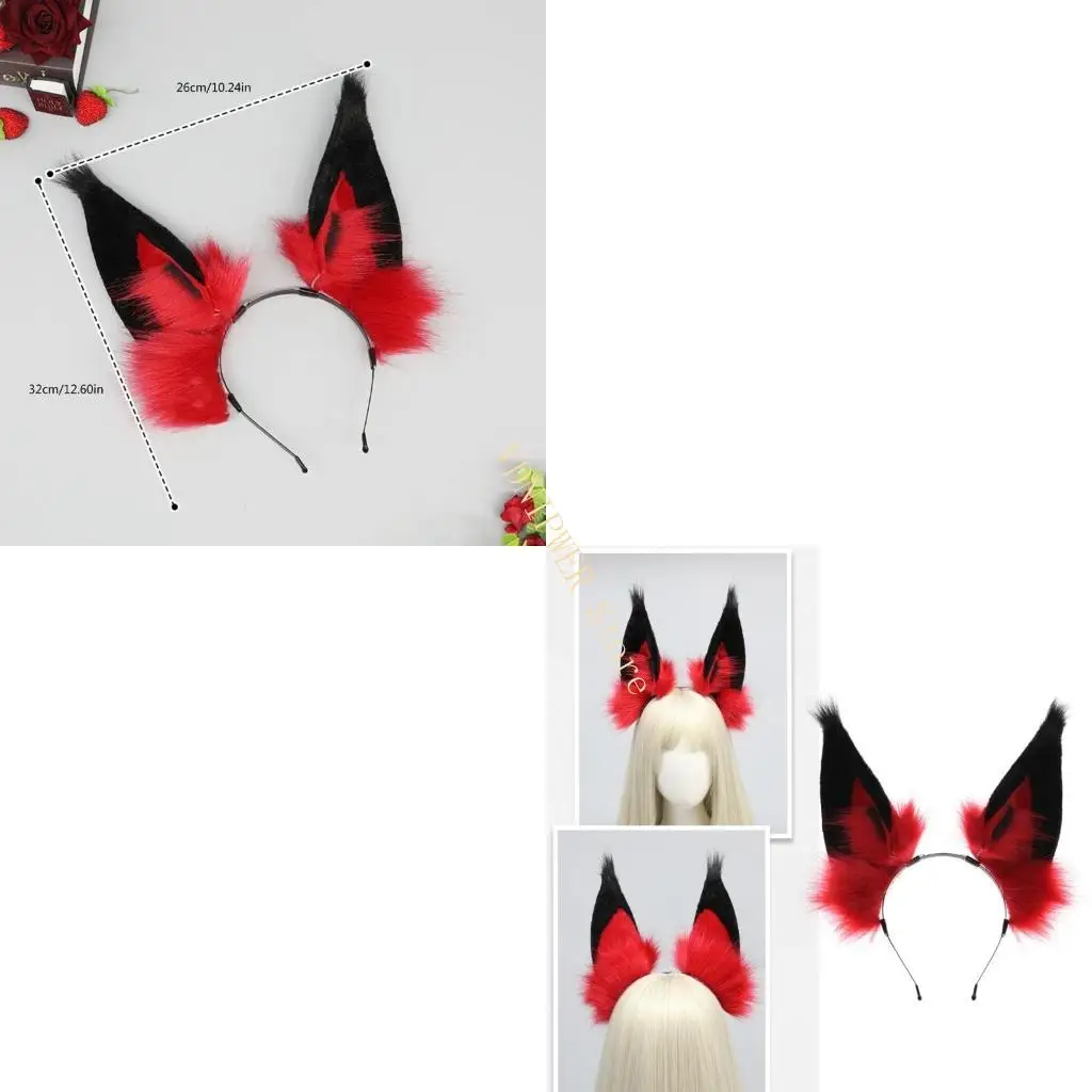 

Furry Plush Devil Earhoop для женщин подростка ролевая ролевая горничная костюм для горничной вечерин