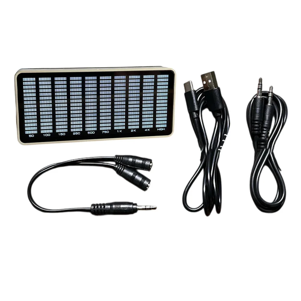 AK1016 مؤشر مستوى الصوت التحكم الصوتي عرض طيف الموسيقى نوع C سطوع قابل للتعديل لصور الصوت