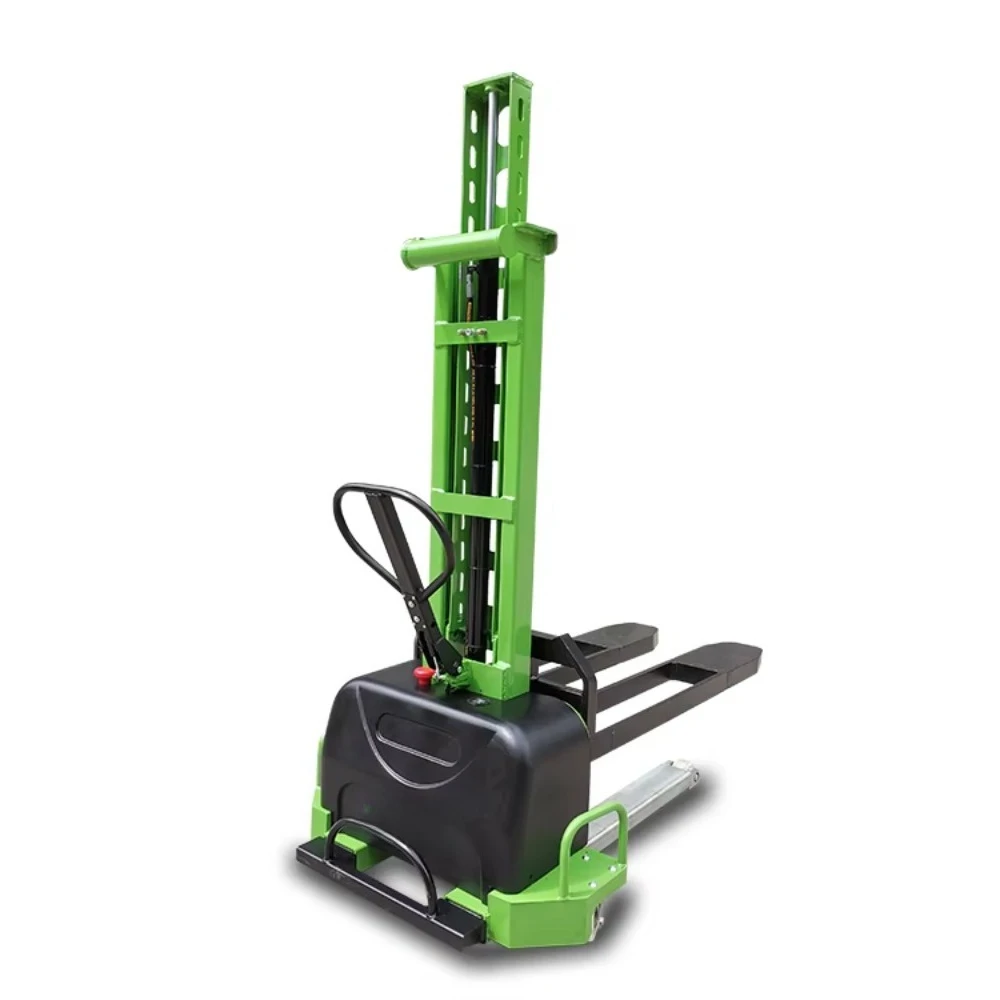 Warehouse Forklift  500kg 700kg 1000kg Semi Electric Full Electric Self Loading Stacker with Lithium Battery