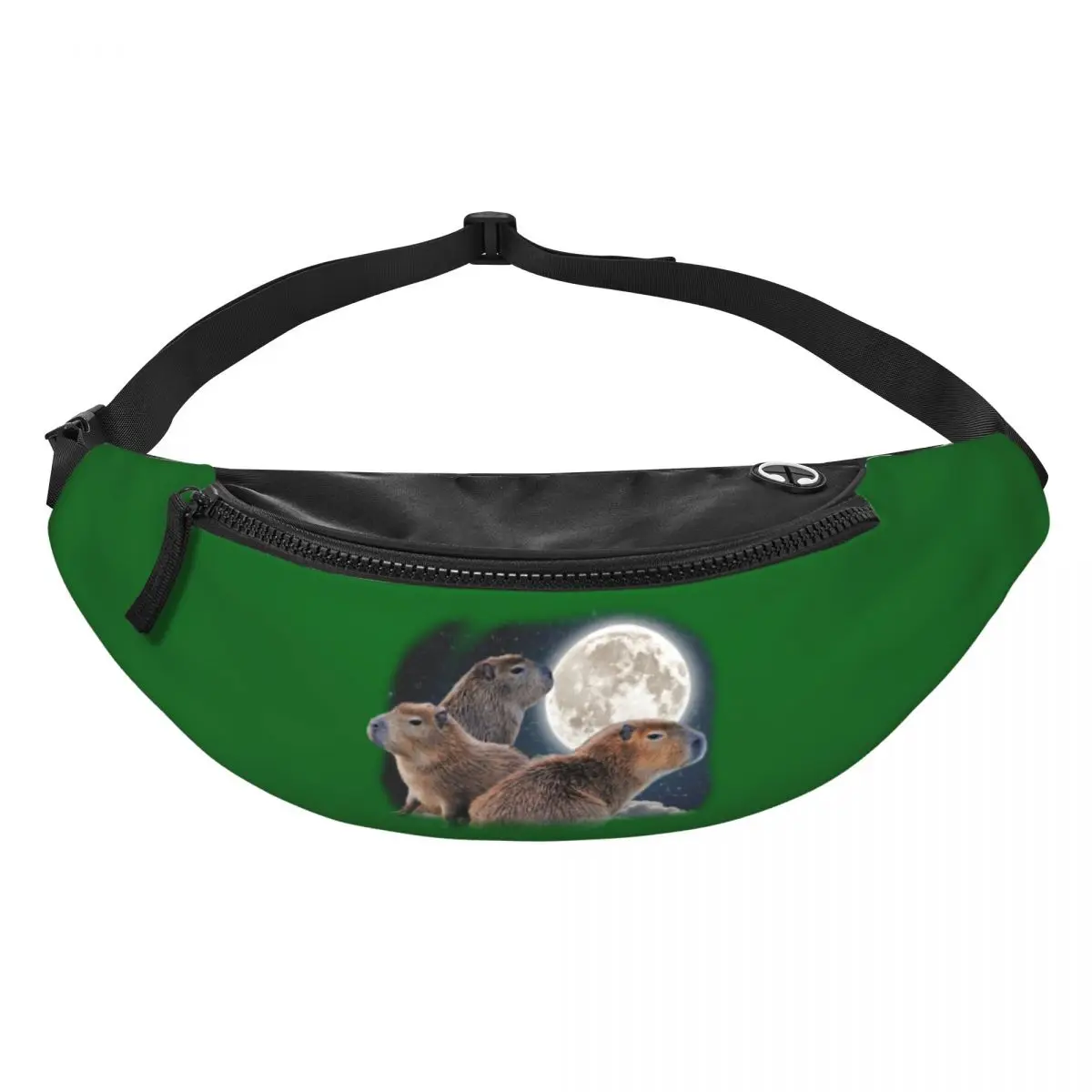Custom Funny Capybara Humor Parody Fanny Pack Men Women Crossbody Waist Bag for Cycling Camping Phone Money Pouch