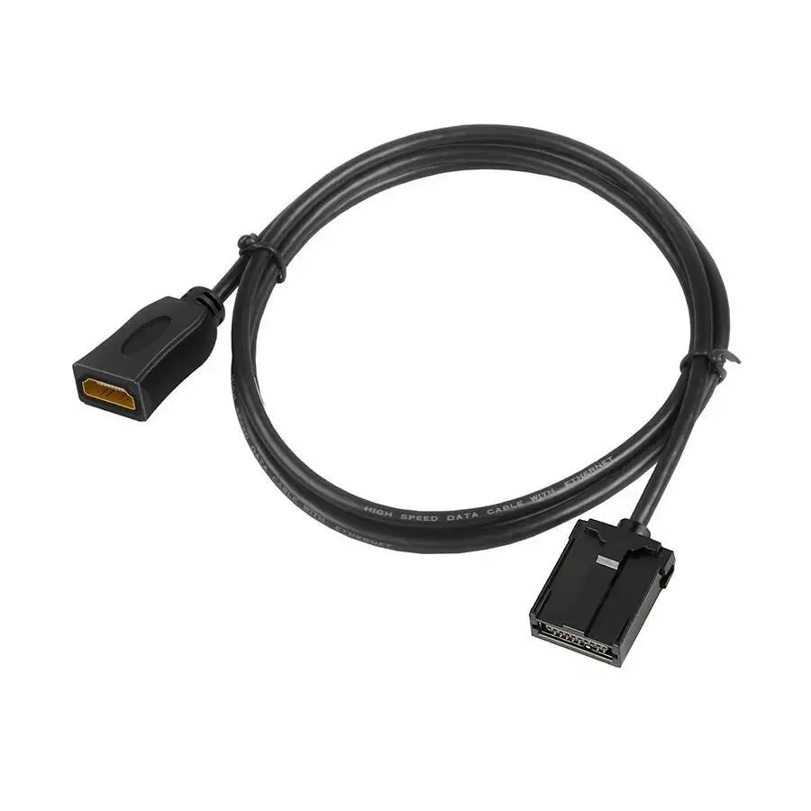 1.5M HDMI-compatible Type E Male to Type A Male/Female Extender Gold Plated 4K HDR for Car Head Unit GPS DVD Automotive System
