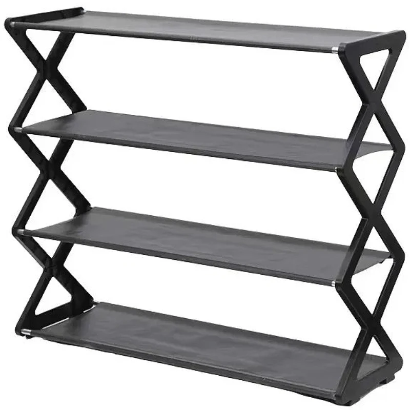 توفير المساحة الصغيرة! رف أحذية سهل التجميع، قماش مقاوم للغبار والنمط الشمالي - صفقة عيد الميلاد! قل وداعاً إلى كلوتر! #5