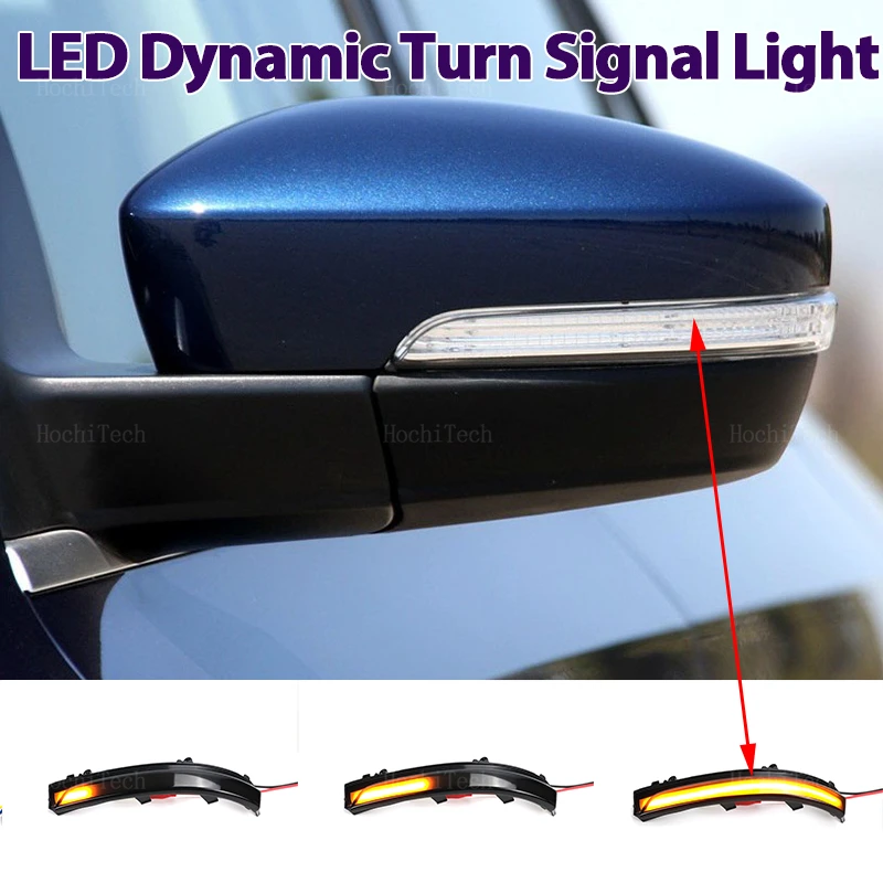 Luz intermitente dinámica, indicador de espejo lateral, luz intermitente LED para VW Volkswagen GOL Saveiro Voyage FOX UP Passat B7