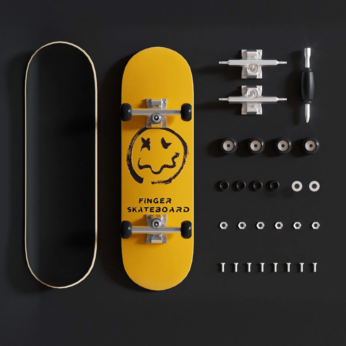 

1PCS Professional Five-Layer Maple Wooden Finger Skateboard Set with Bearings - Ideal Gift for Holidays Or Birthdays