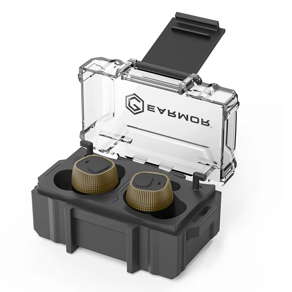 EARMOR M20 Electronic Earplug/In-ear Hearing Protection Earplugs,for Airsoft Shooting Training/Law Enforcement Noise-Canceling