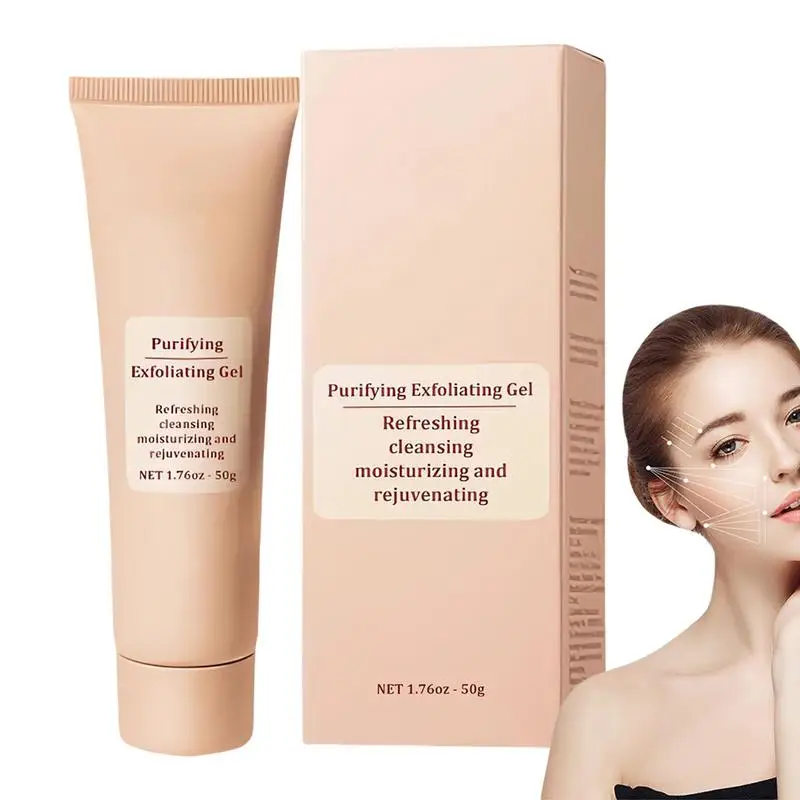 Face And Body Exfoliation Scrub Purifying Exfoliation Gel For Face 50g Pore Shrinking Purifying Facial Exfoliator Deep Cleansing