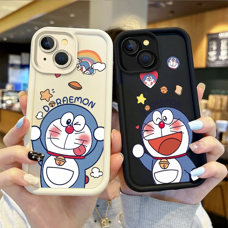 

Cute Doraemon Cartoon Phone Case for iPhone 16 15 14 13 12 11 Pro Max 16 15 14 8 7 Plus X XS Max 8 7 TPU Silicone Non-Slip Cover