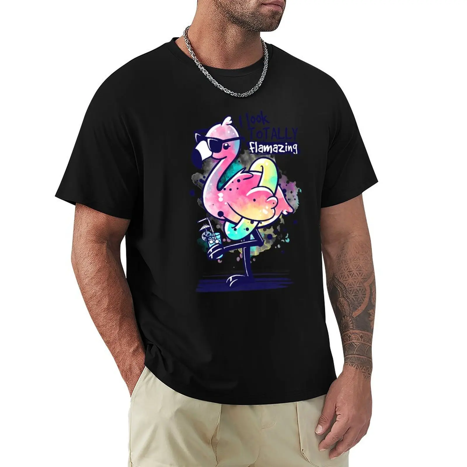 

Flamazing flamingo T-Shirt Outdoor Sports Lightweight Tee