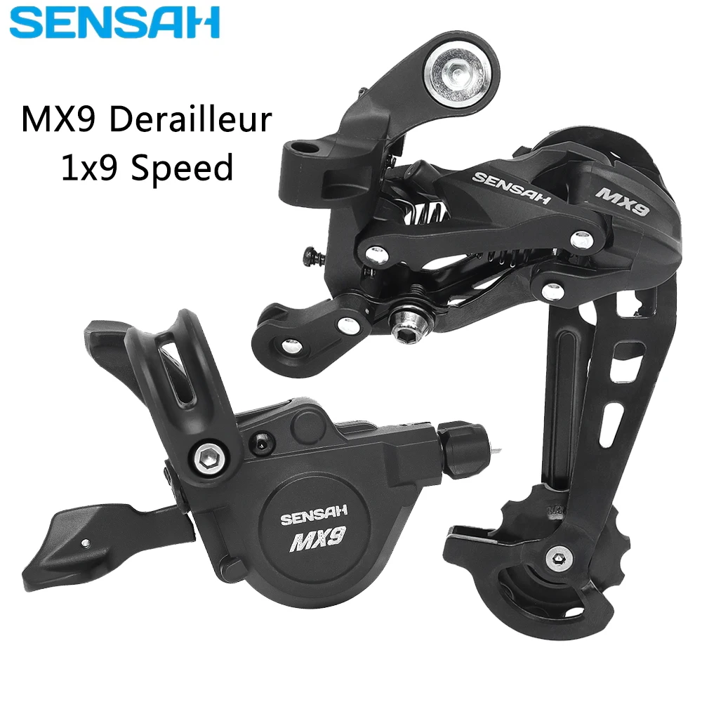 SENSAH MX9 1X9 Speed Bike Derailleurs for MTB Bike Right Shifter Lever Rear Derailleur for 32T/36T/40T Compatible Sram