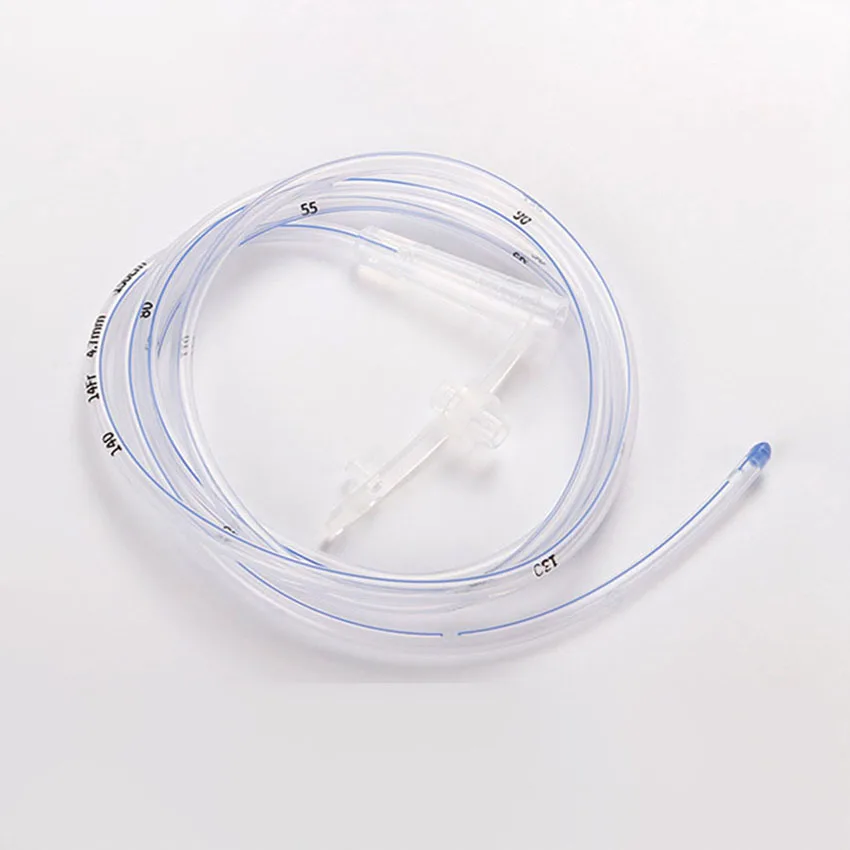 Disposable Silicone Gastric Tube for Elderly and Children Liquid Nasal Feeding Tube Sterile and Independent Packaging