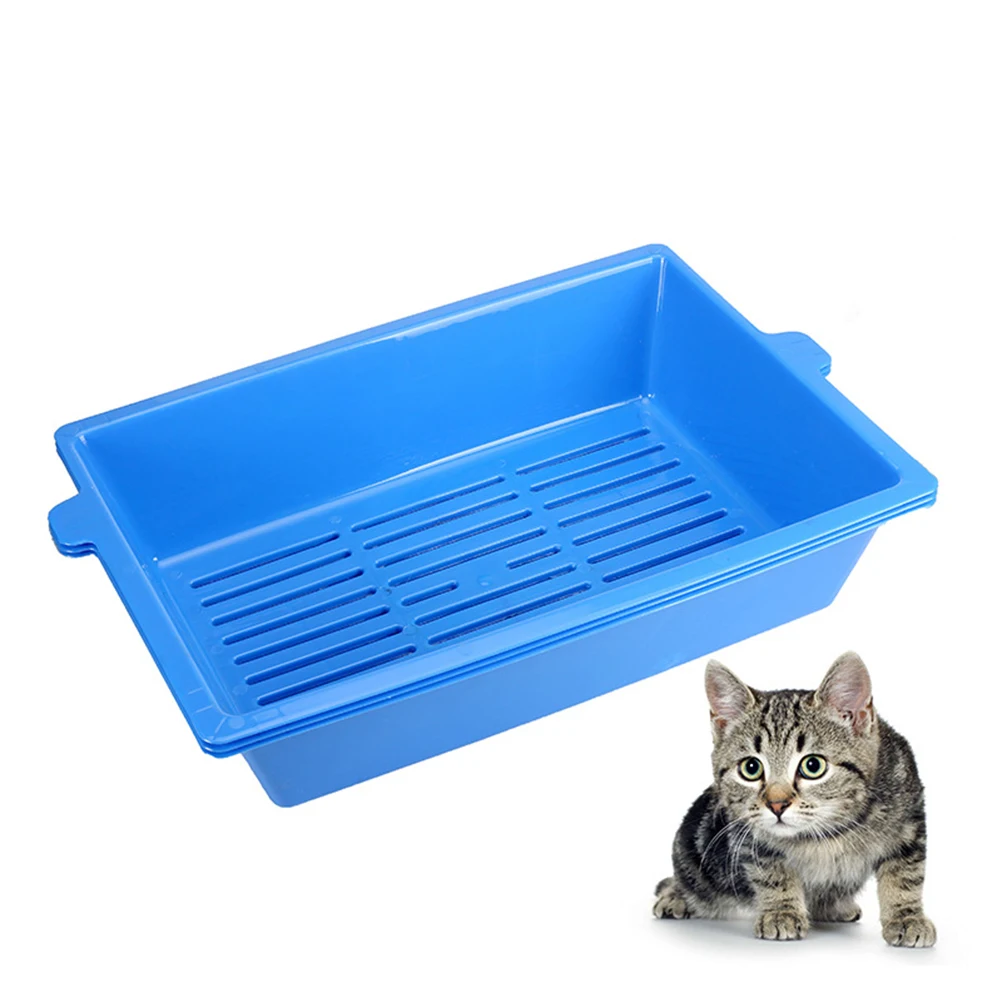 

1Pcs Cat Toilet Threelayer Plastic Design Spill Proof Convenient Maintain Quality Moments Cat Litter Box