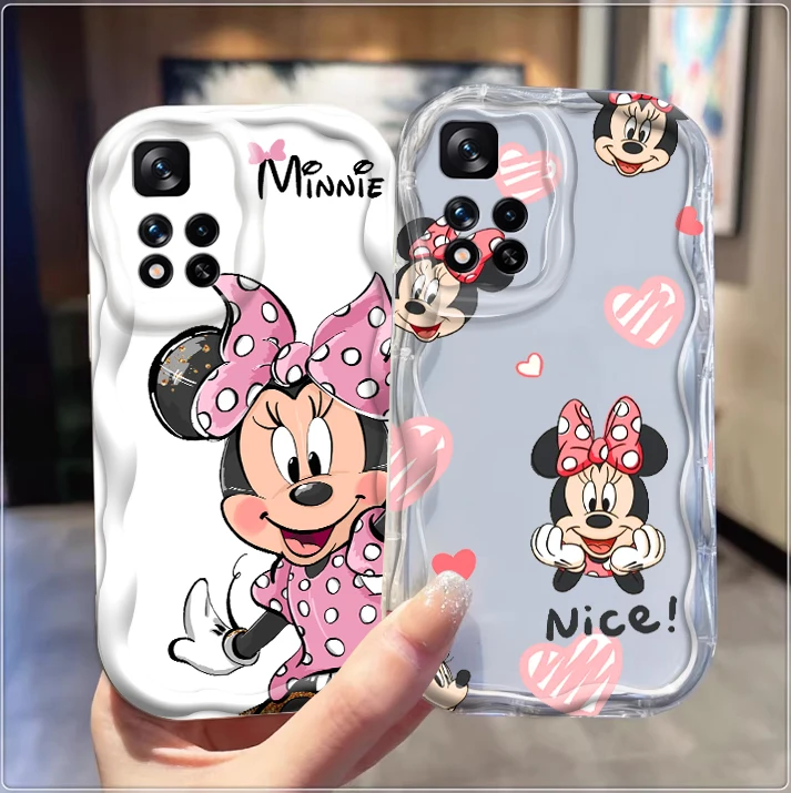 Disney Cartoon Minnie Cute For Xiaomi Redmi Note 13 12 12S 11S 11 10 9 8 10A 9C 9T Pro Plus 5G Wave Oil Soft Phone Case