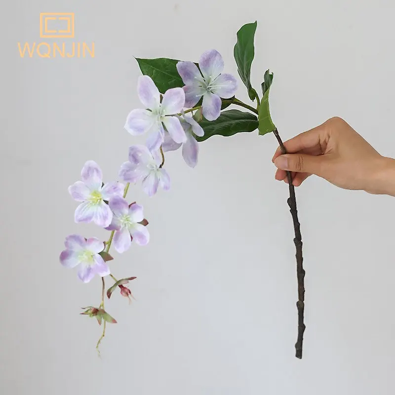 1PC,New Simulation Artificial Jasmine Hanging Flowers Decorative Balcony Art Artificial Silk Flowers Hanging Decor For Wedding