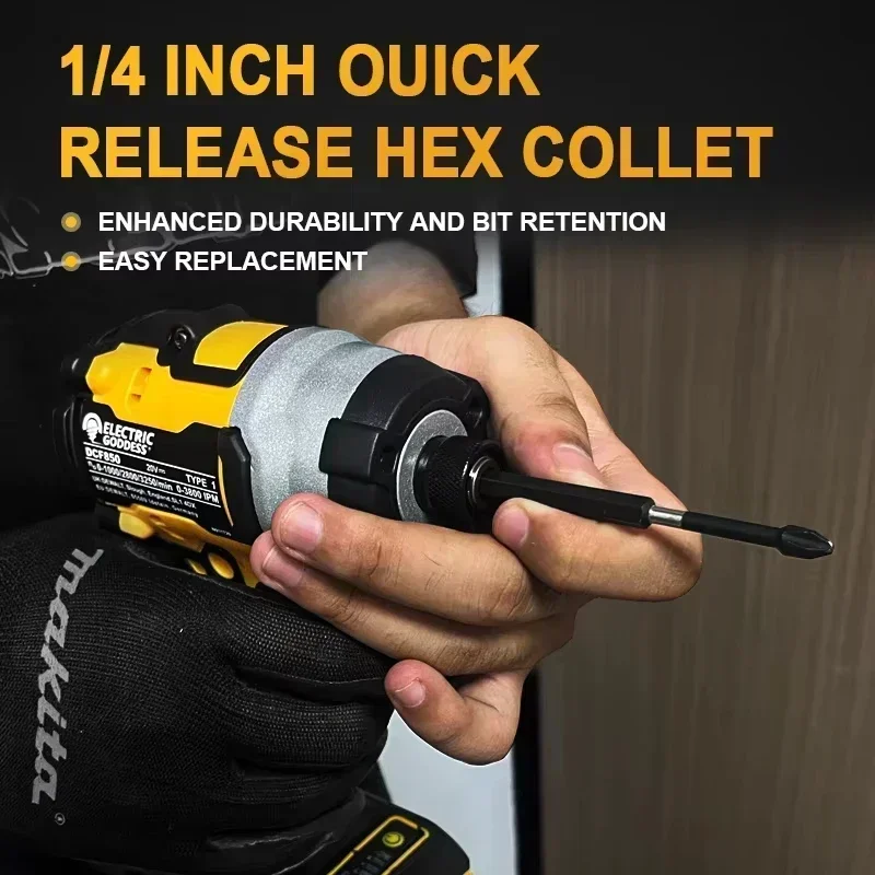 Dewalt DCF850 Brushless Cordless 3250RPM Screwdriver 205N·m Lithium Impact Driver Impact Drill Dewalt 20V Battery