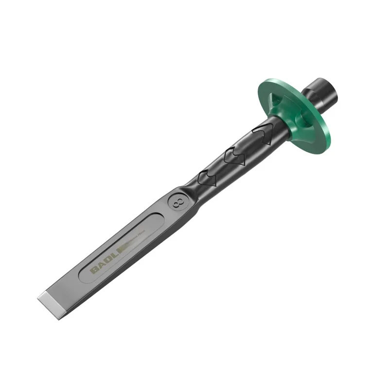 

Vanadium Chrome Steel Chisel Tool 6/8/10 Inch Flat Cut for Stone Concrete Masonry Cement Hand Construction Engraving