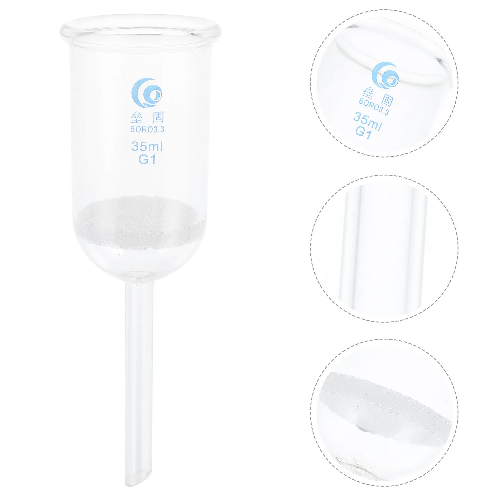 Resistant to Strong Corrosion Funnel Laboratory Glass Labs Experiment Equipment Filter Glassware