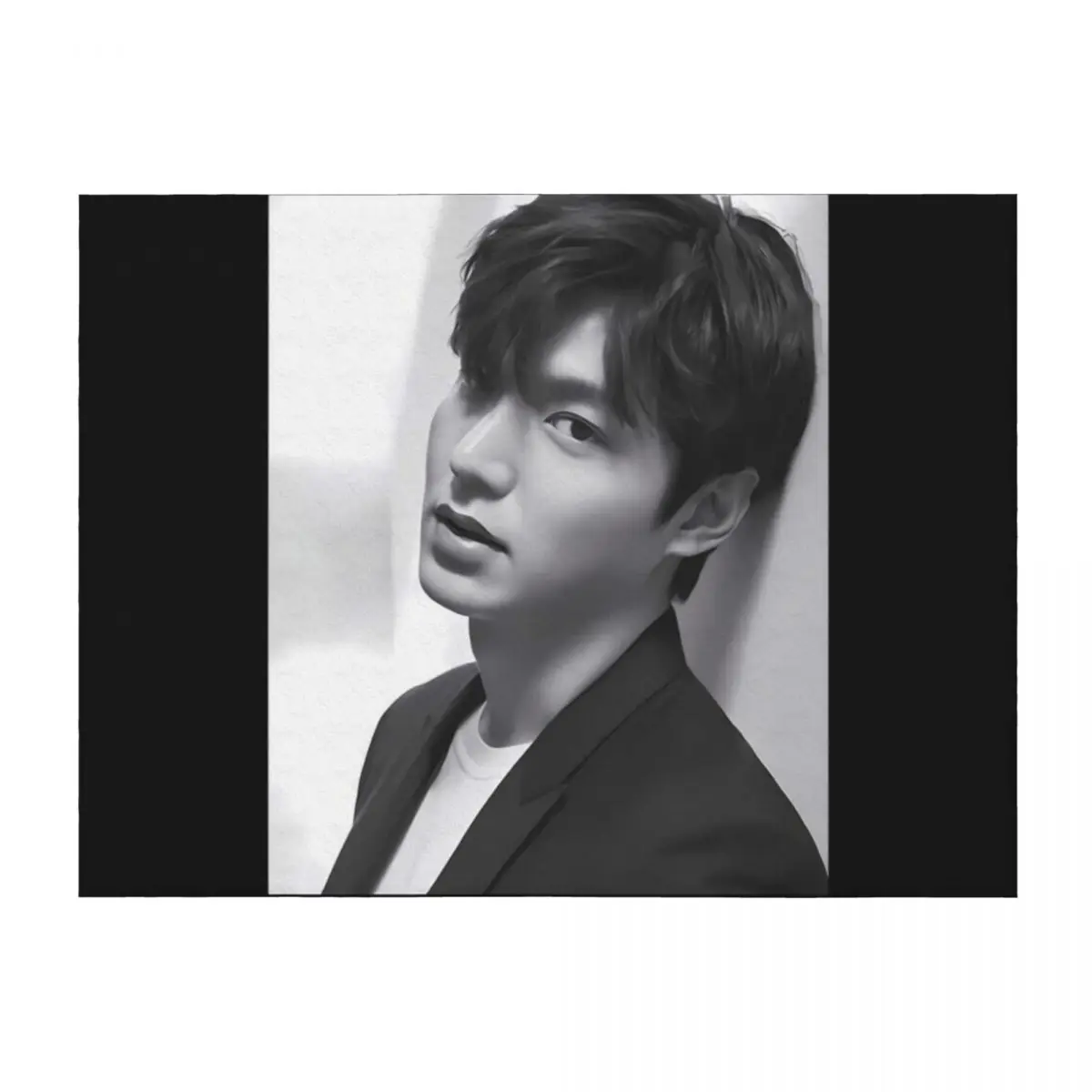 

Lee Min Ho - V8 Throw Blanket Designers Hair Cute Plaid Moving Blankets