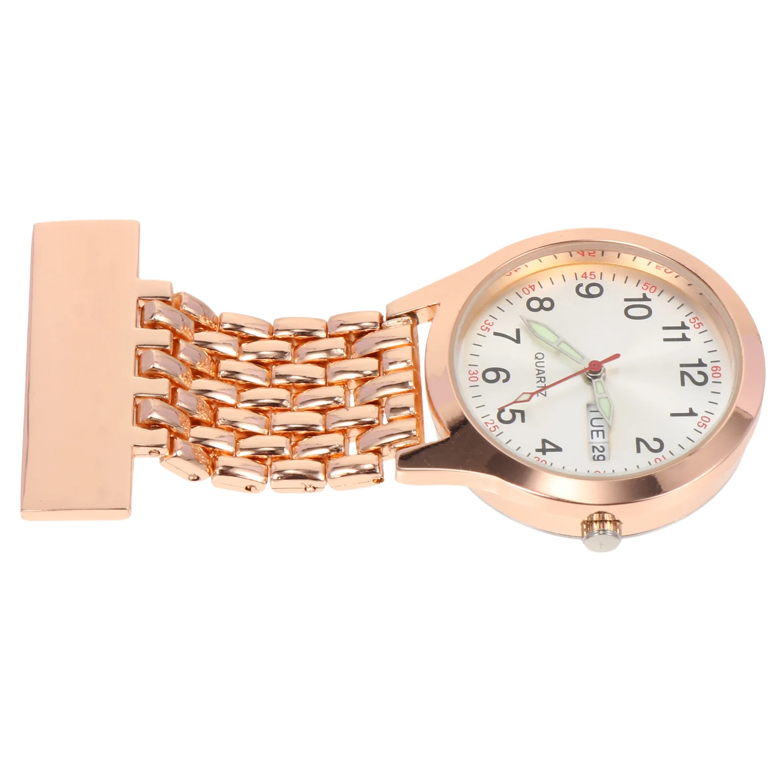 1Pcs Nurse Pocket Watch Creative Clip Nurse Watch Practical Hanging Brooch Design Durable Nursing Timepiece for Medical