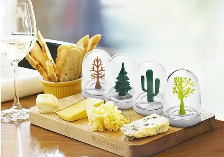 4 unids/set caja de condimentos tarro plantas y animales lindo cocina botella de almacenamiento de especias frascos sal pimienta comino polvo herramienta de especias JO 1091