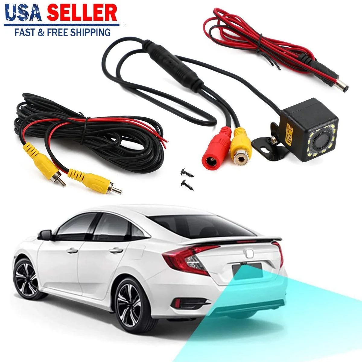 12LED Dynamic Trajectory Parking Line Truck Car Reverse Backup Camera Night View UE Replacement Parts